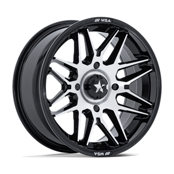 MSA Offroad Wheels M52 RADAR UTV Gloss Black W/ Machined Face