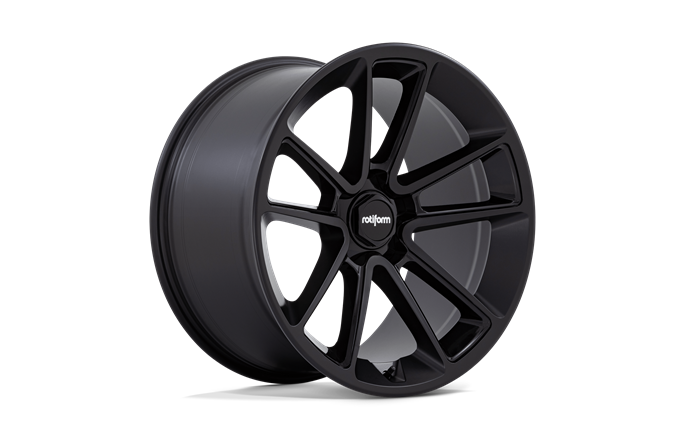 Rotiform R194 BTL Matte Black With Black Cap And Inside Spoke Details