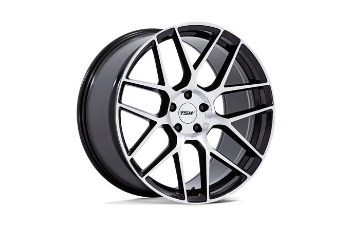 TSW TW002 Lasarthe Gloss Black Machined