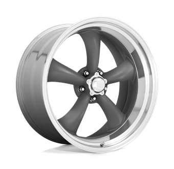 American Racing VN215 Classic Torq Thrust Ii Mag Gray Machined Lip