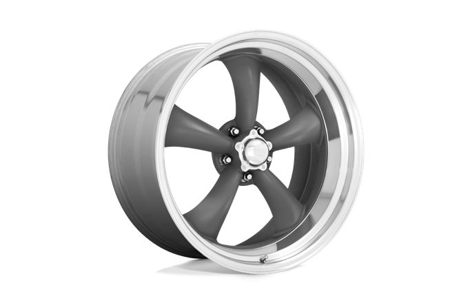American Racing VN215 Classic Torq Thrust Ii Mag Gray Machined Lip