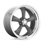 American Racing VN215 Classic Torq Thrust Ii Mag Gray Machined Lip