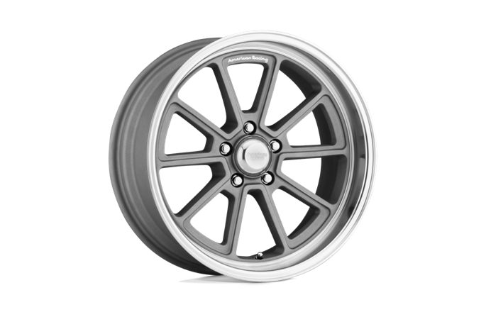 American Racing VN510 Draft Vintage Silver Diamond Cut Lip