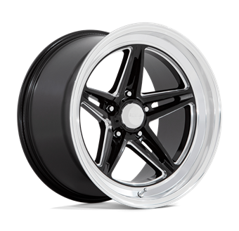 American Racing VN514 Groove Gloss Black Milled With Diamond Cut Lip