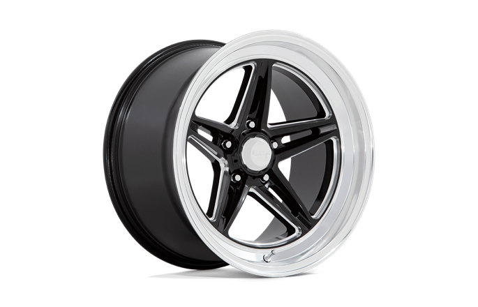 American Racing VN514 Groove Gloss Black Milled With Diamond Cut Lip