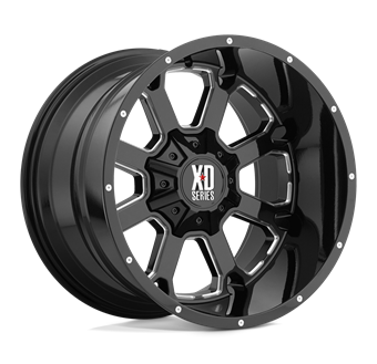 XD Wheels XD825 Buck 25 Gloss Black Milled