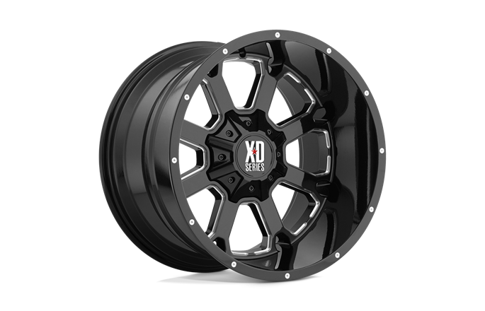 XD Wheels XD825 Buck 25 Gloss Black Milled