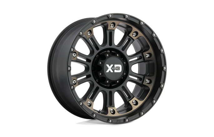 XD Wheels XD829 Hoss Ii Satin Black Machined Dark Tint