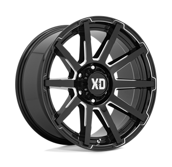 XD Wheels XD847 Outbreak Gloss Black Milled