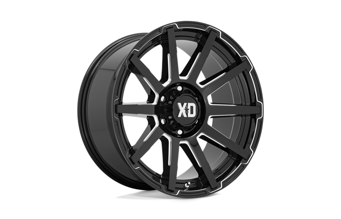 XD Wheels XD847 Outbreak Gloss Black Milled