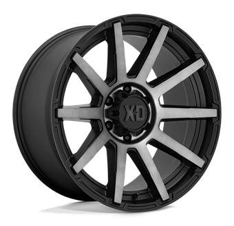 XD Wheels XD847 Outbreak Satin Black With Gray Tint